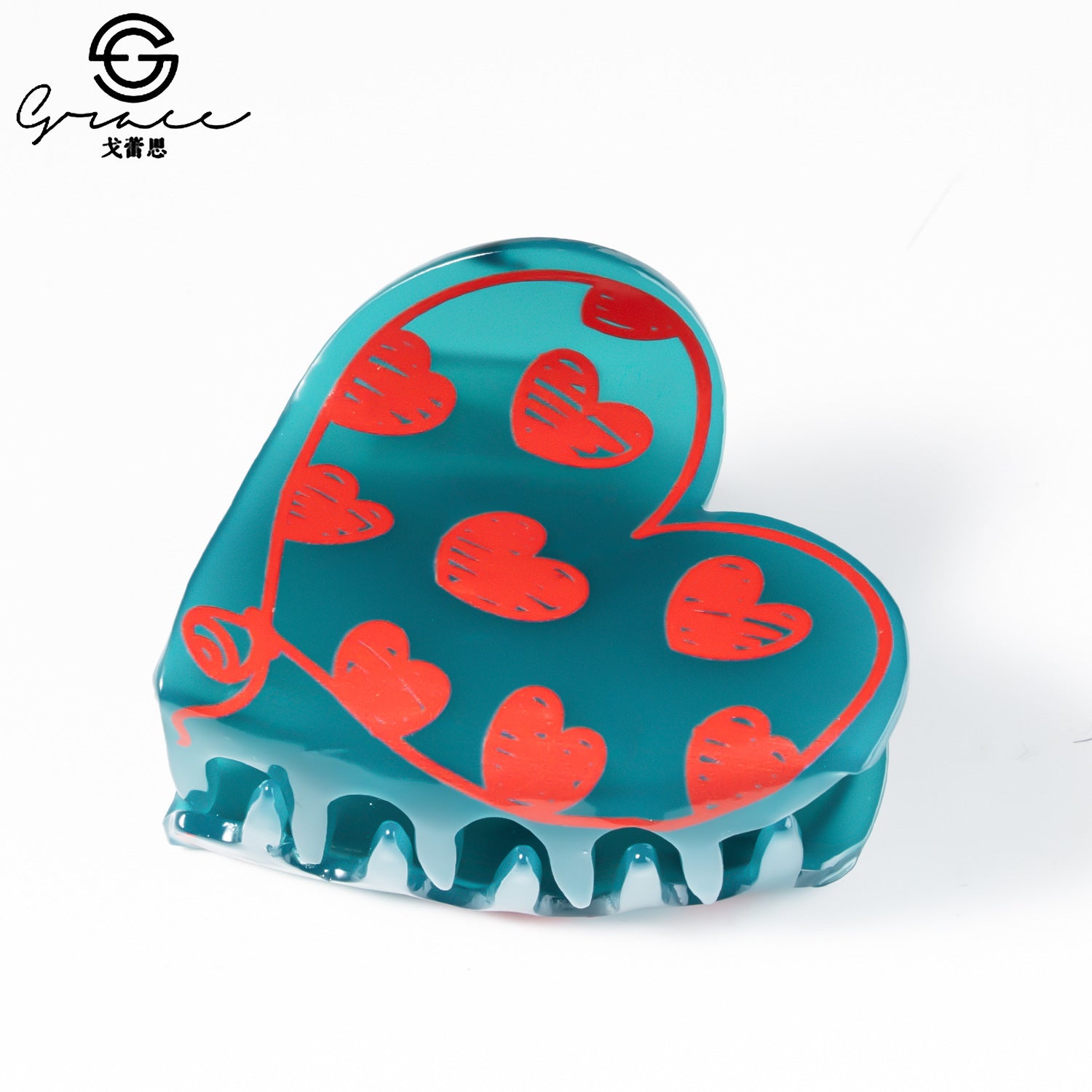 Wholesale Valentine's Day 6cm Love Hair Clips
